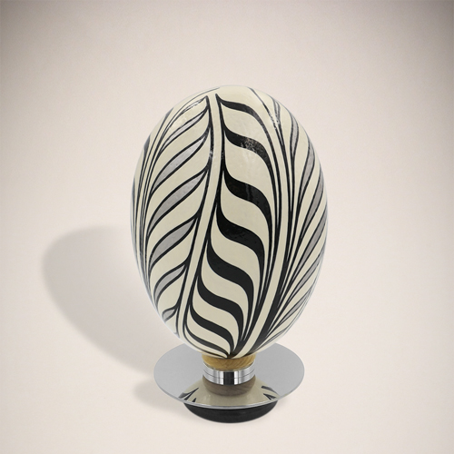 Ostrich egg for home decor, acrylics