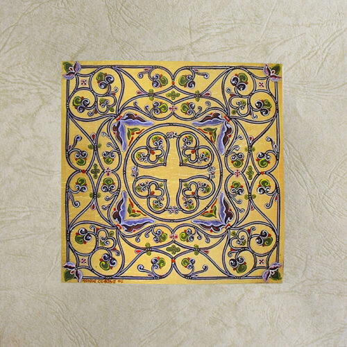 miniature on gold leaf