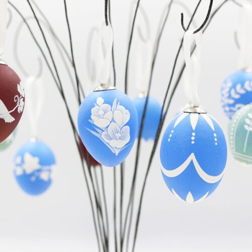 Mini quail multicoloured eggs